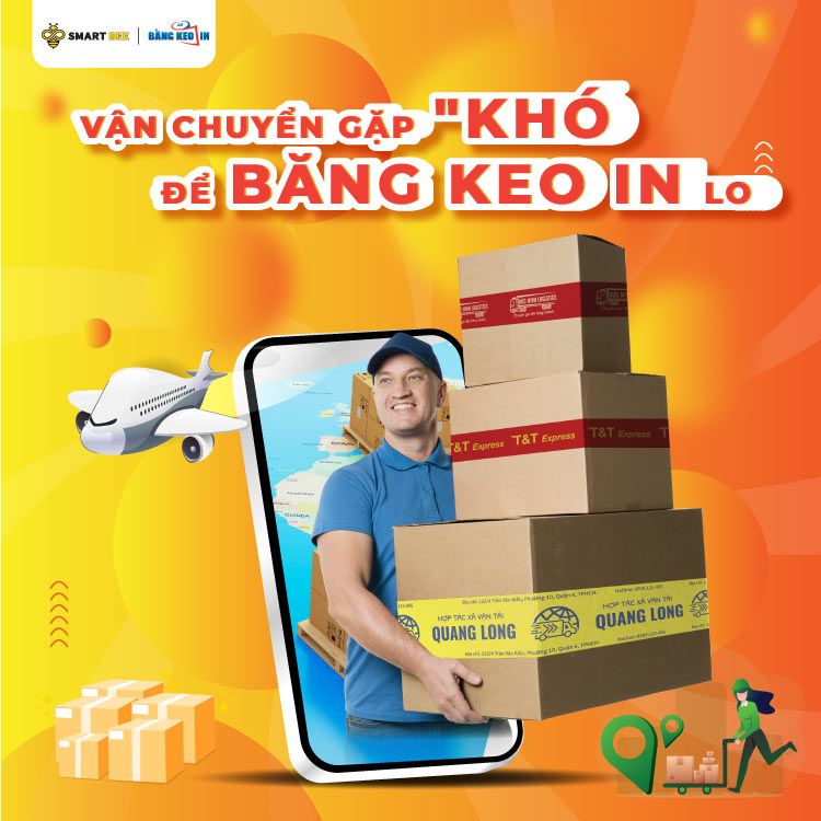 Băng Keo In Theo Yêu Cầu Cho Ngành Logistic