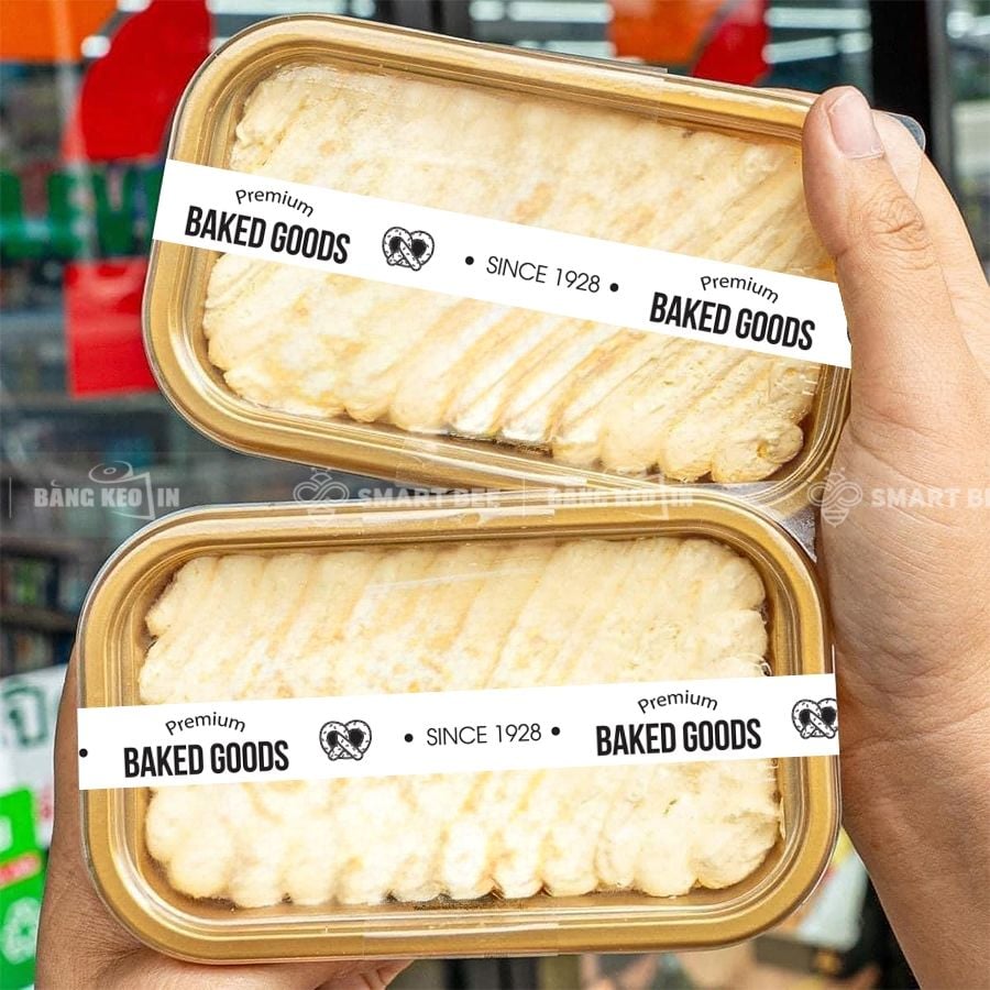 BĂNG KEO IN THEO YÊU CẦU CHO BAKERY, TIỆM BÁNH NGỌT
