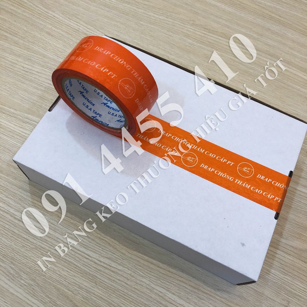 BĂNG KEO IN LOGO MÀU CAM GIÁ SỈ - NỔI BẬT THƯƠNG HIỆU VỚI SẮC CAM ẤN TƯỢNG
