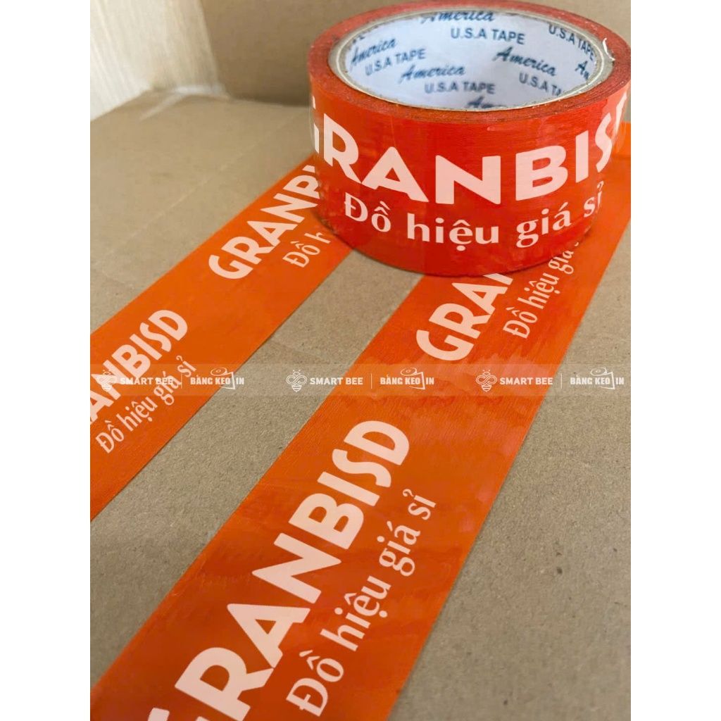 Băng keo màu ĐỎ in logo theo yêu cầu