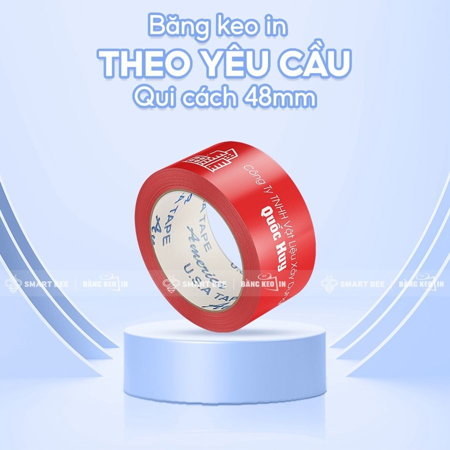 Băng Keo Màu In Chữ, In Logo Theo Yêu Cầu