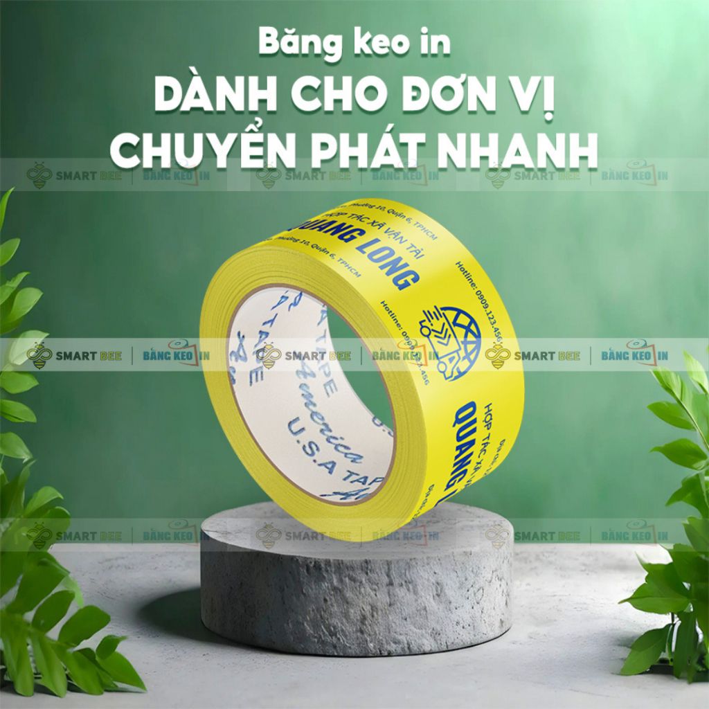 BĂNG KEO IN THEO YÊU CẦU CHO ĐƠN VỊ CHUYỂN PHÁT NHANH