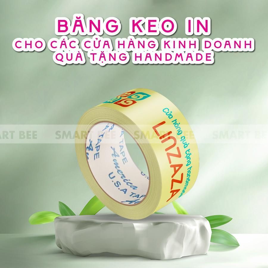 BĂNG KEO IN THEO YÊU CẦU CHO CỬA HÀNG QUÀ TẶNG HANDMADE