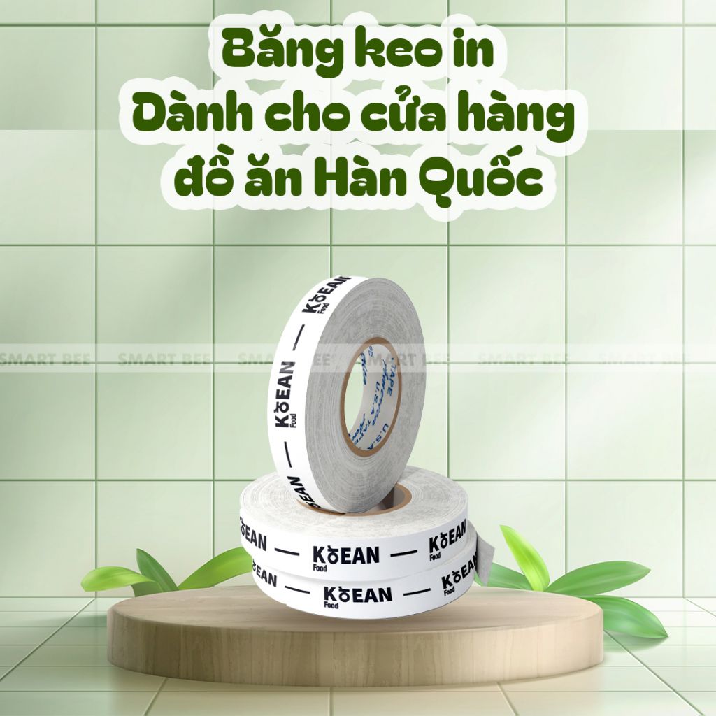 BĂNG KEO IN THEO YÊU CẦU CHO QUÁN ĂN HÀN QUỐC