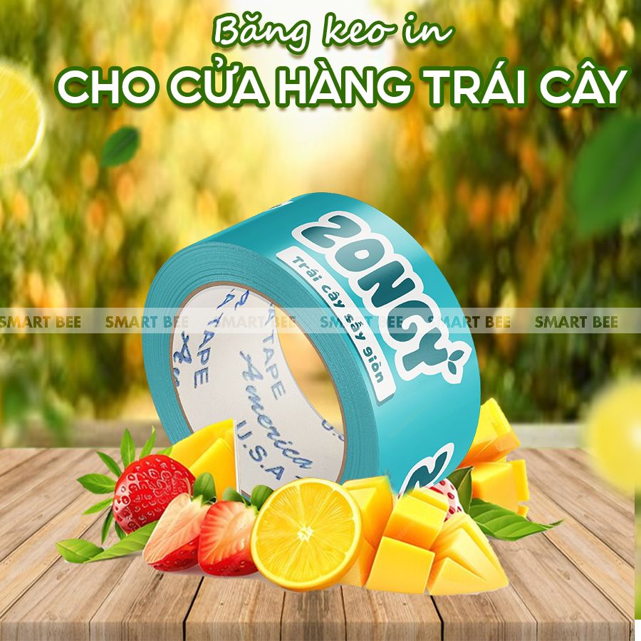 BĂNG KEO IN THEO YÊU CẦU CHO CỬA HÀNG TRÁI CÂY