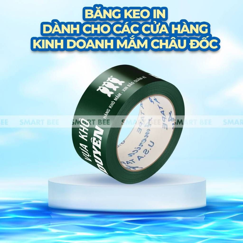 BĂNG KEO IN THEO YÊU CẦU CHO CỬA HÀNG ĐẶC SẢN CHÂU ĐỐC