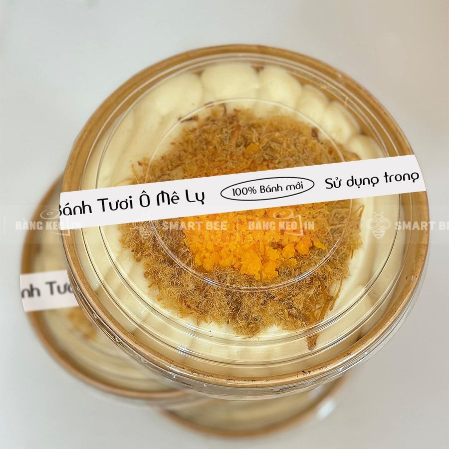 BĂNG KEO IN THEO YÊU CẦU CHO BAKERY, TIỆM BÁNH NGỌT