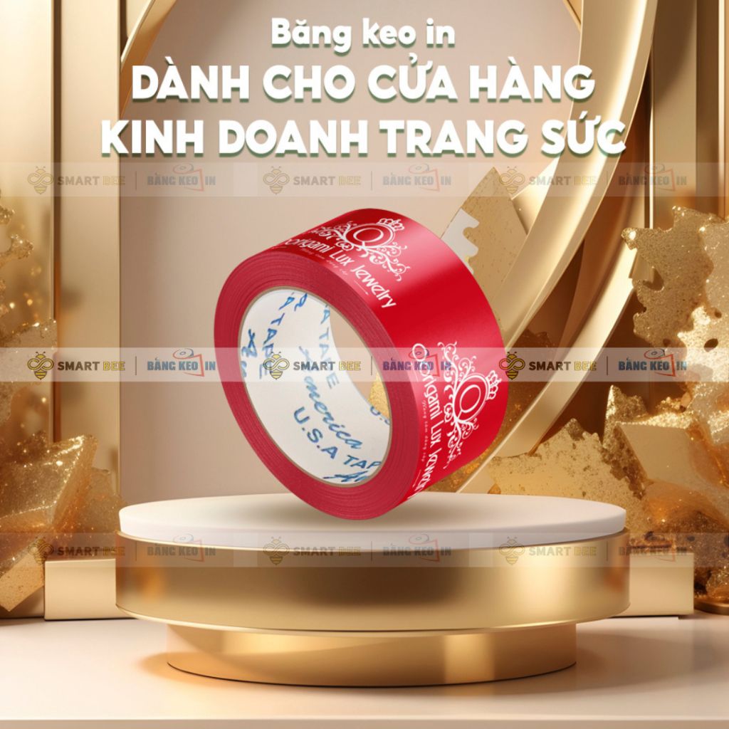 BĂNG KEO IN THEO YÊU CẦU CHO CỬA HÀNG TRANG SỨC