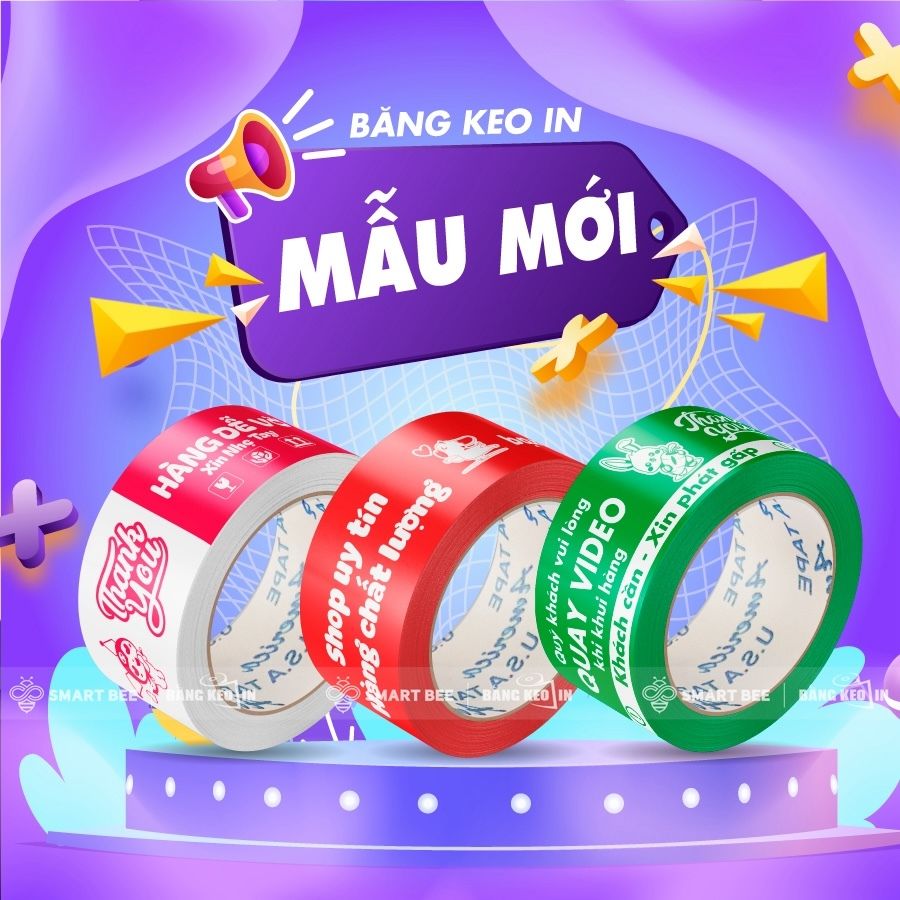CÓ SẴN | BĂNG KEO IN ĐÓNG HÀNG 48MM - GIÁ XƯỞNG CẠNH TRANH