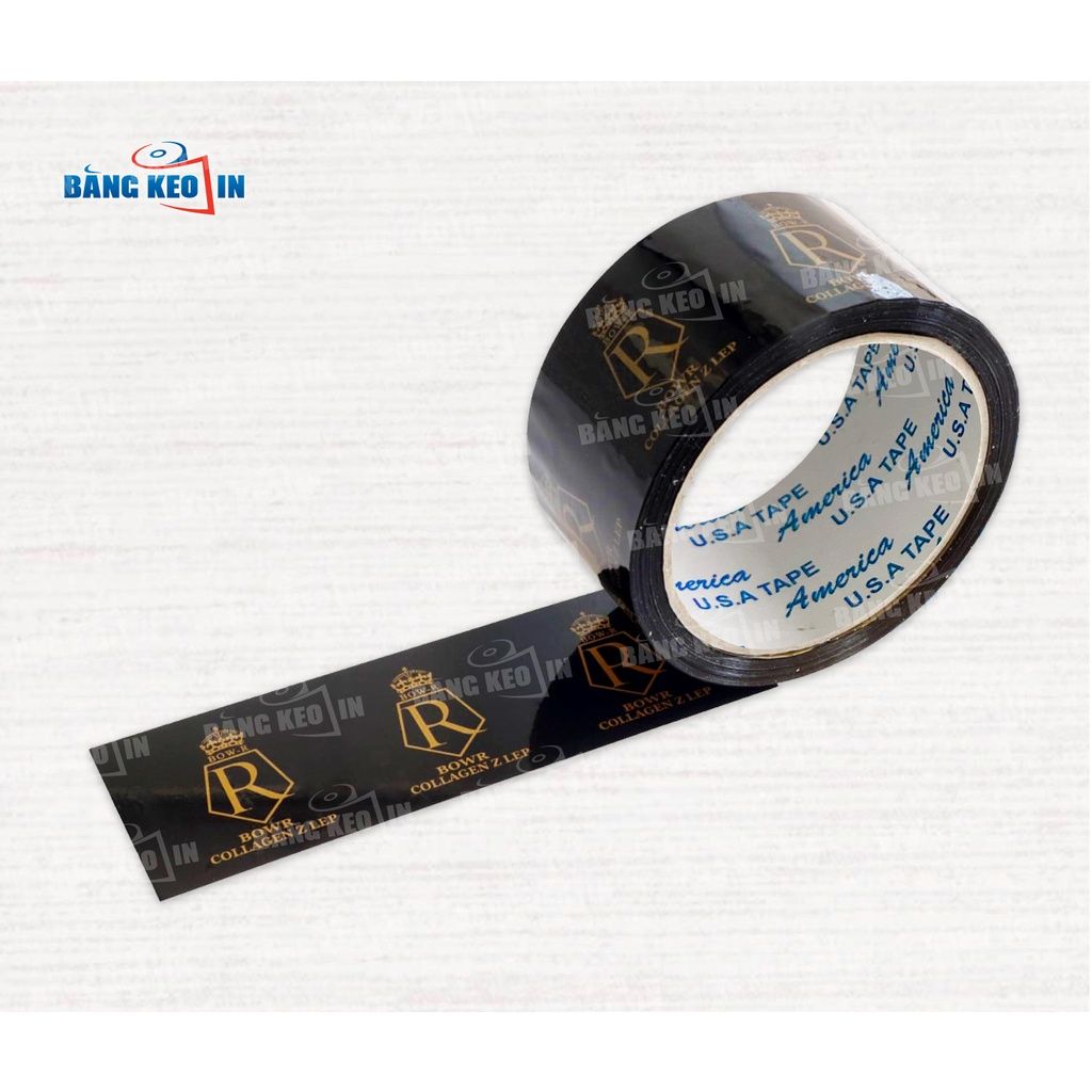 BĂNG KEO MÀU ĐEN IN THƯƠNG HIỆU THEO YÊU CẦU GIÁ SỈ - SMART BEE