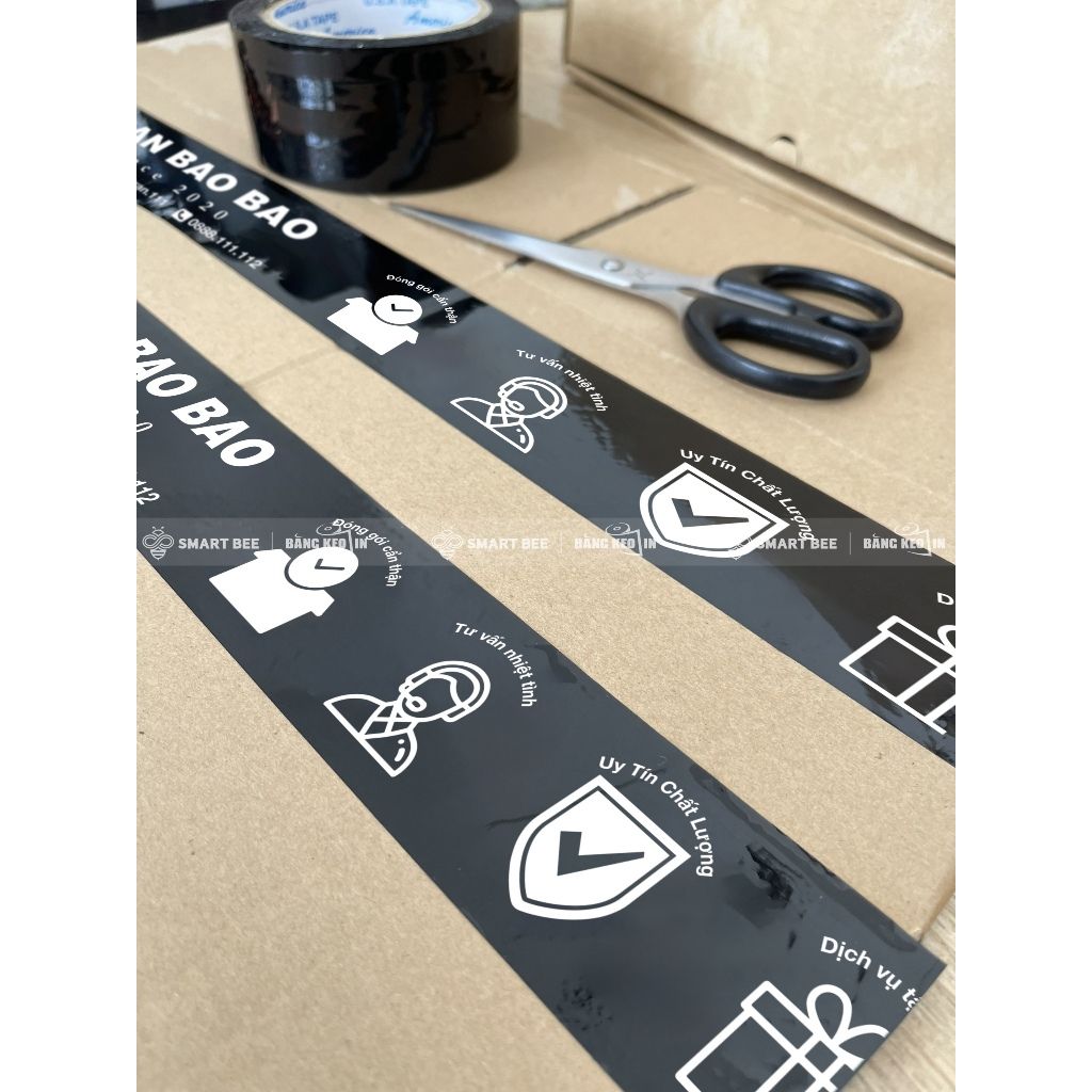 Băng Keo Màu In Chữ, In Logo Theo Yêu Cầu