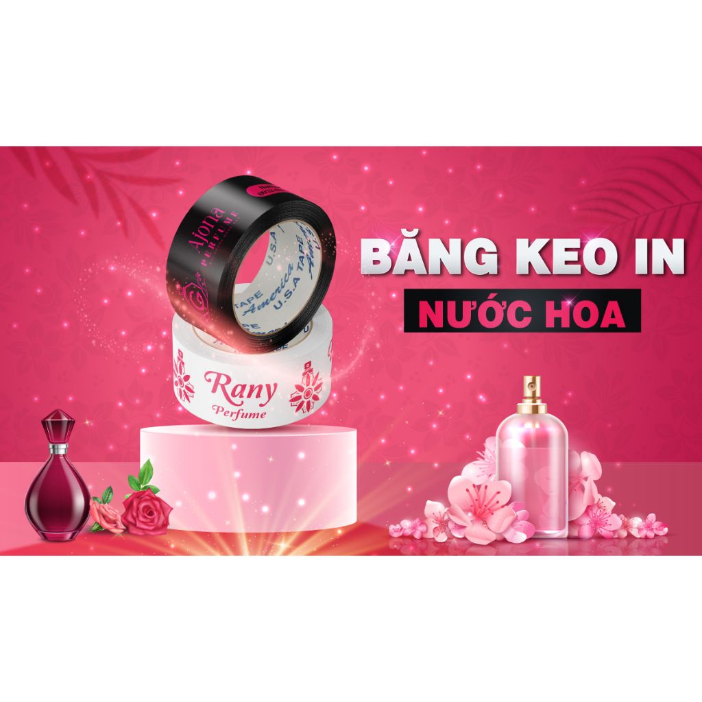 Băng Keo In Theo Yêu Cầu Cho Cửa Hàng Nước Hoa