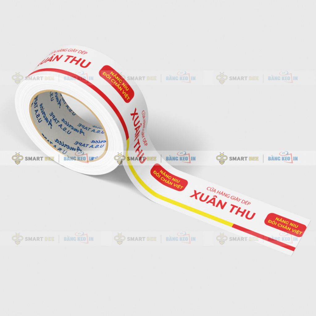 BĂNG KEO IN THEO YÊU CẦU CHO CỬA HÀNG GIÀY DÉP