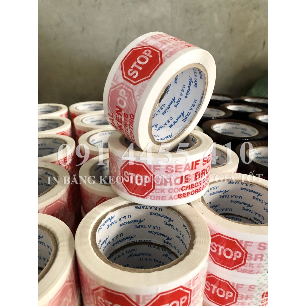 Băng keo TRONG/MÀU in logo, tên thương hiệu theo yêu cầu