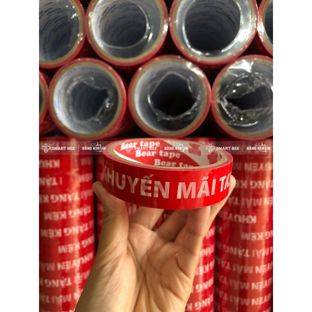 BĂNG KEO IN CHO HÀNG KHUYẾN MÃI 24MM X 20M