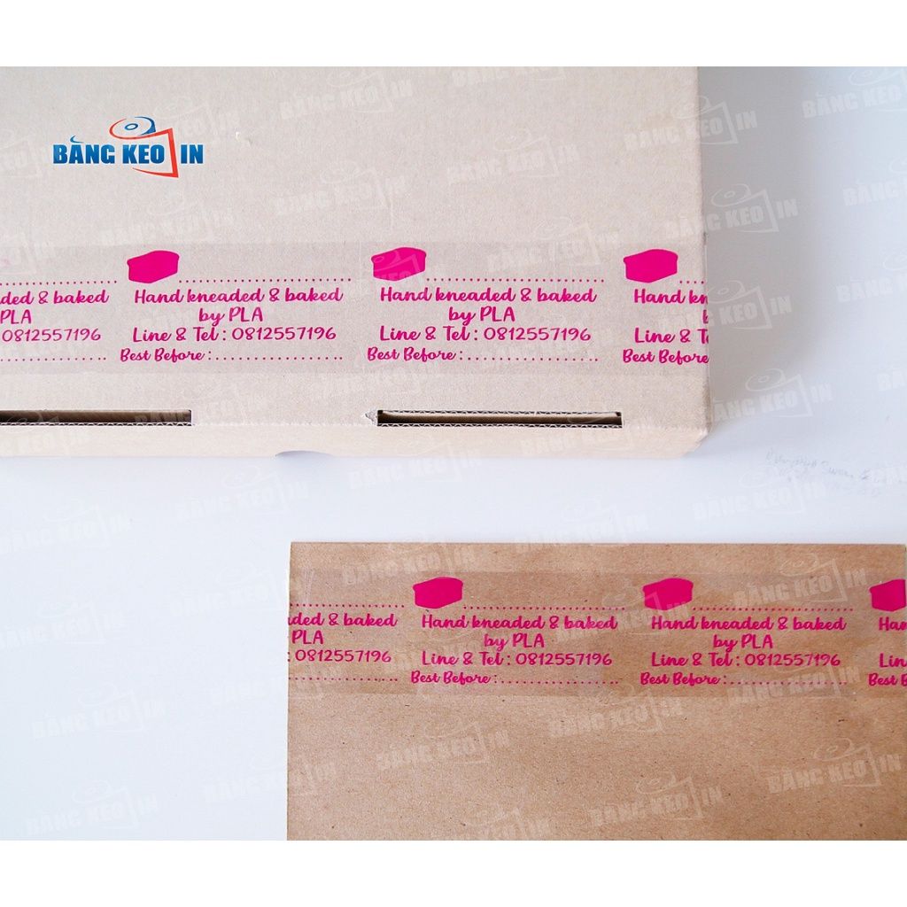 Băng keo trong IN CHỮ, IN LOGO theo yêu cầu (khổ 4.8F)