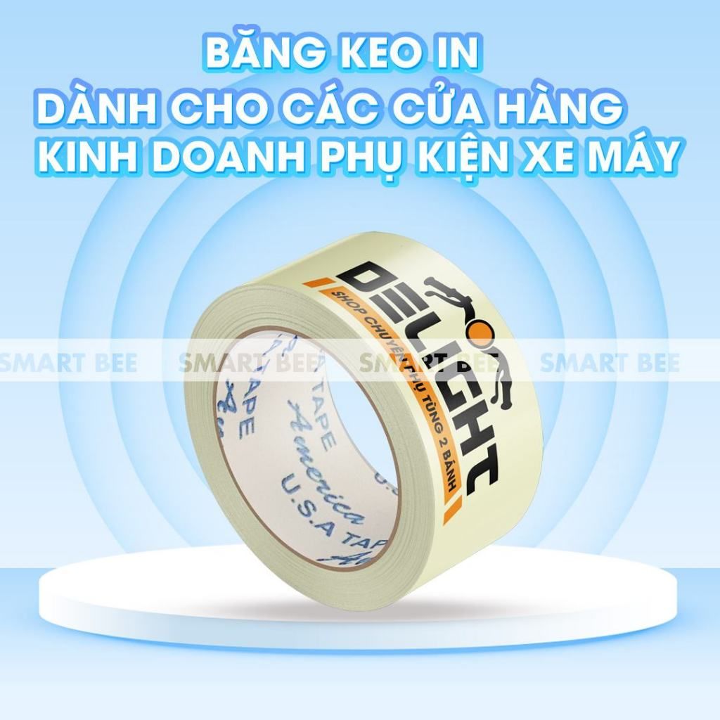 BĂNG KEO IN THEO YÊU CẦU CHO CỬA HÀNG PHỤ KIỆN XE MÁY