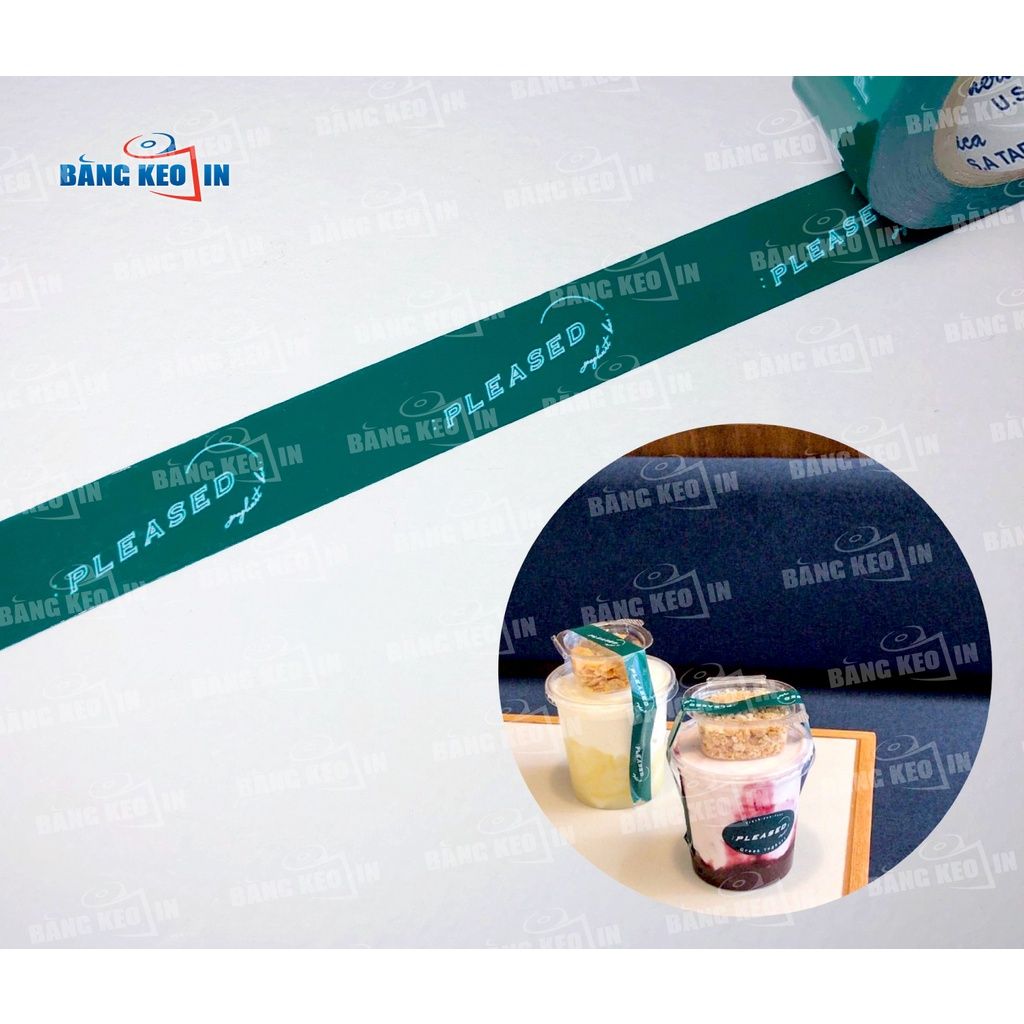 Băng keo dán ly in logo