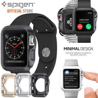 Ốp lưng Apple watch Spigen Apple Watch Series 3/2/1 (42mm) Spigen Slim Armor - Hàng Chính Hãng