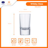  Bộ 6 cốc rượu dáng trụ thủy tinh LOTUS GLASS VTC17S 