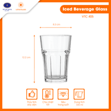  Bộ 6 cốc nước giải khát thủy tinh 8 cạnh cao Lotus Glass VTC403-405-406 
