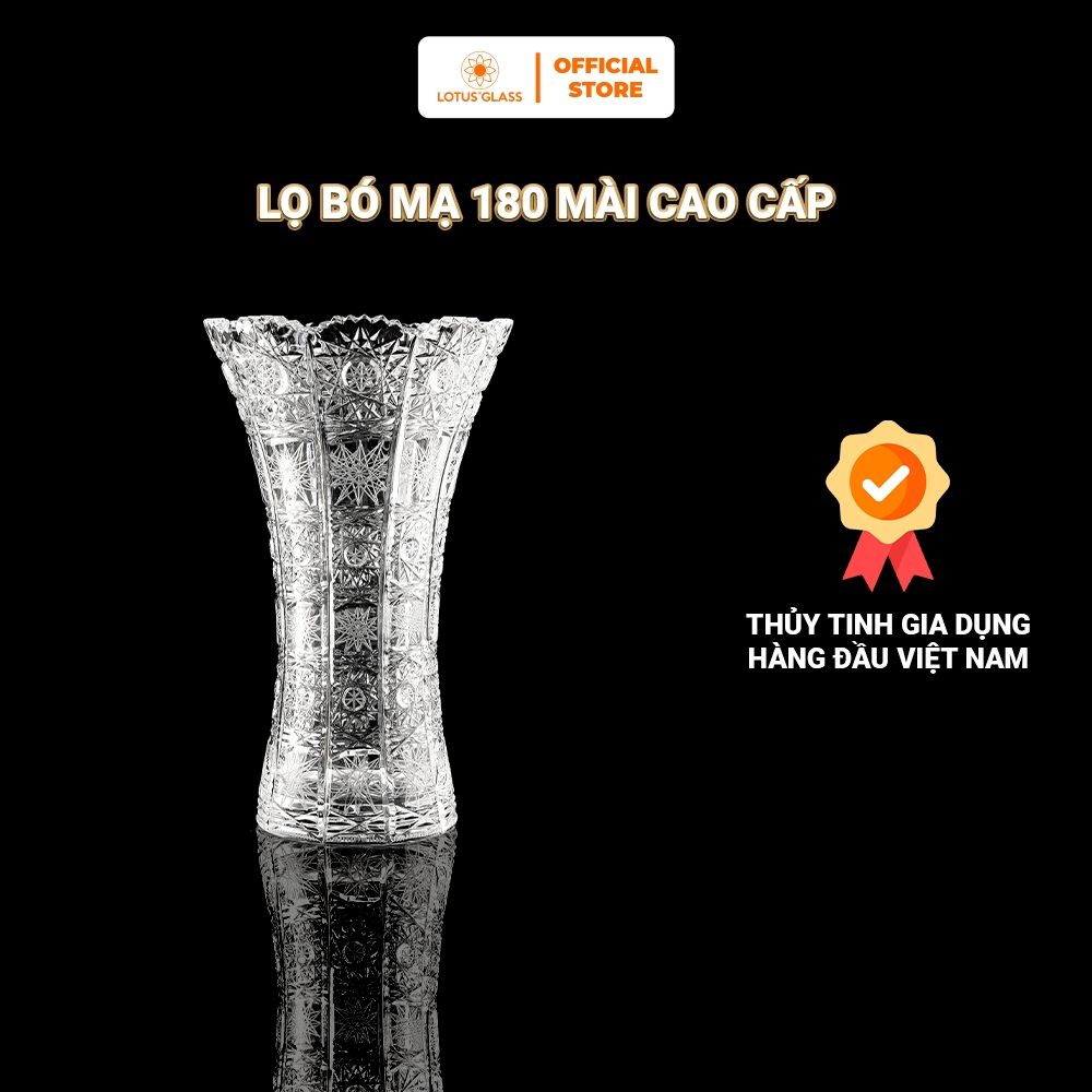 Lọ Hoa, Bình Hoa Pha Lê Bó Mạ Mài Xịn