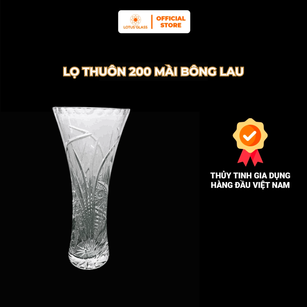  Lọ Hoa, Bình Hoa Thuôn 200 Mài Bông Lau 