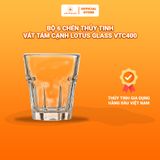  Bộ 6 CỐC UỐNG RƯỢU thủy tinh vát tám cạnh LOTUS GLASS VTC400 