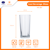  Bộ 6 cốc nước giải khát thủy tinh cao Lotus Glass VTC007 