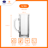  Bộ 6 cốc uống bia thủy tinh LOTUS GLASS VTC273 