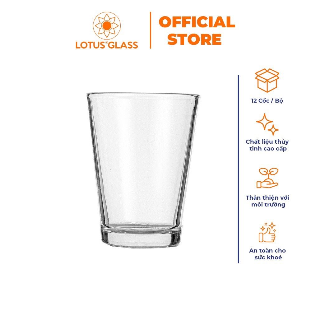 Ly nước giải khát thủy tinh Lotus Glass VTC160