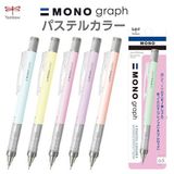  Bút chì cơ khí lắc đầy ngòi Tombow Mono Nhật Bản CHÍNH HÃNG *Pastel Color* 0.5mm 