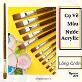  Cọ vẽ Bản ngang lông chồn Taipei SP102 vẽ màu nước,acrylic, màu bột (cọ lẻ) 