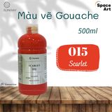  Màu vẽ Gouache, Màu Bột SUNWAY Đài Loan Chai 500ml (24 màu lẻ) 