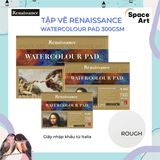  Sổ vẽ màu nước watercolor pad Renaissace Thái Lan 300gsm 10 tờ gáy dán 