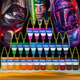  INTENZE - 25 Color Tattoo Ink Set 1oz 