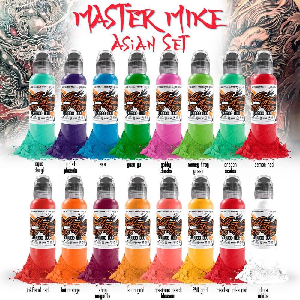WORLD FAMOUS INK - MASTER MIKE ASIAN TATTOO SET 1oz
