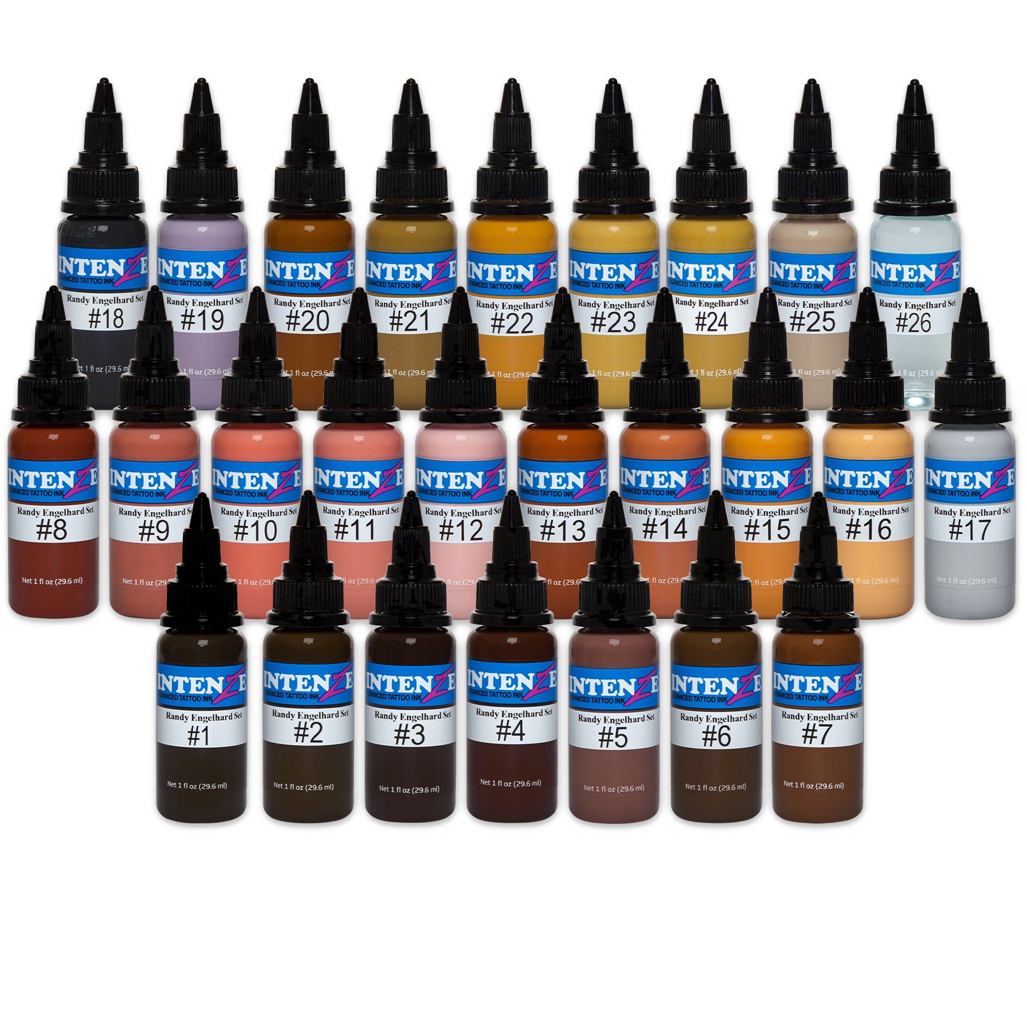  Randy Engelhard Tattoo by Number Ink Set 1oz 