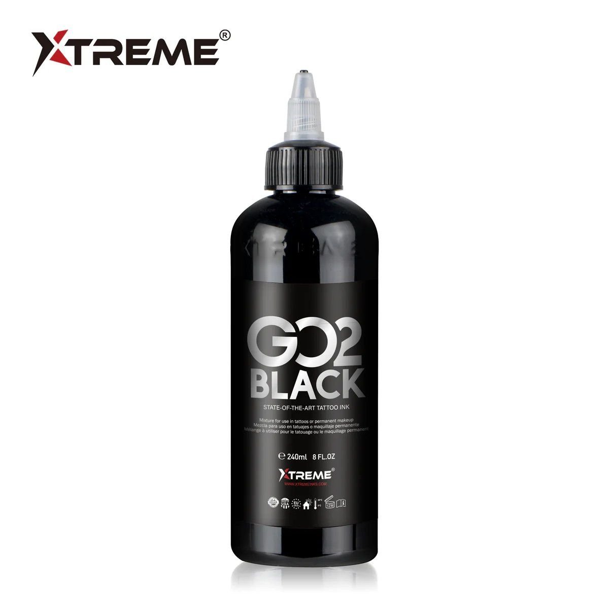 Xtreme Ink GO2 Black 8oz