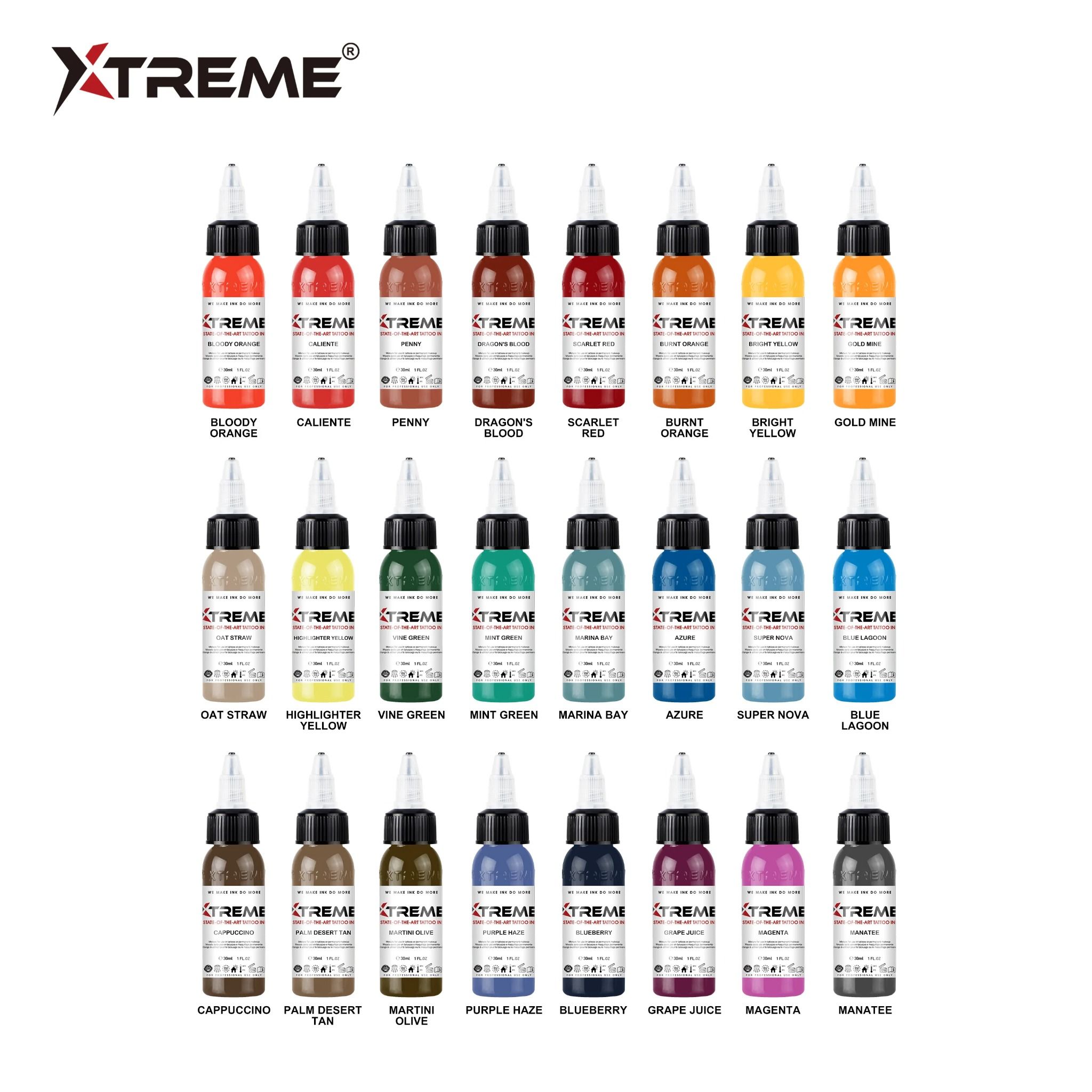 XTREME INK - 24 COLOR COMPLIMENTARY SET