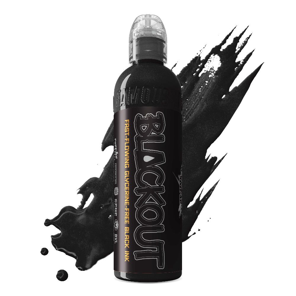  WORLD FAMOUS INK - Blackout 8 oz 