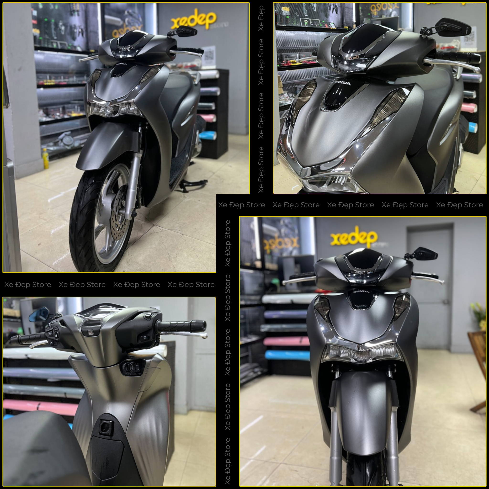 SH 2020 Dán Đổi Màu Xám Chì