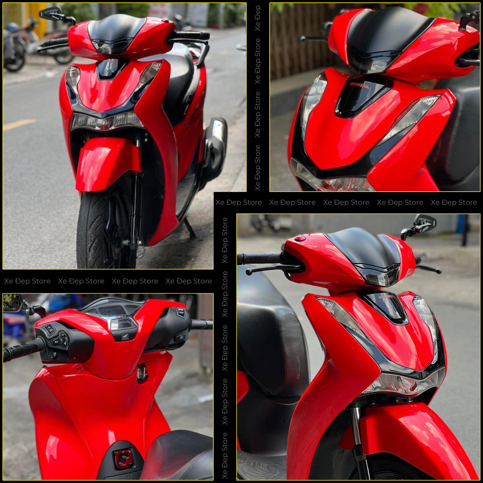 SH 2020 Dán Đổi Màu Đỏ Đô