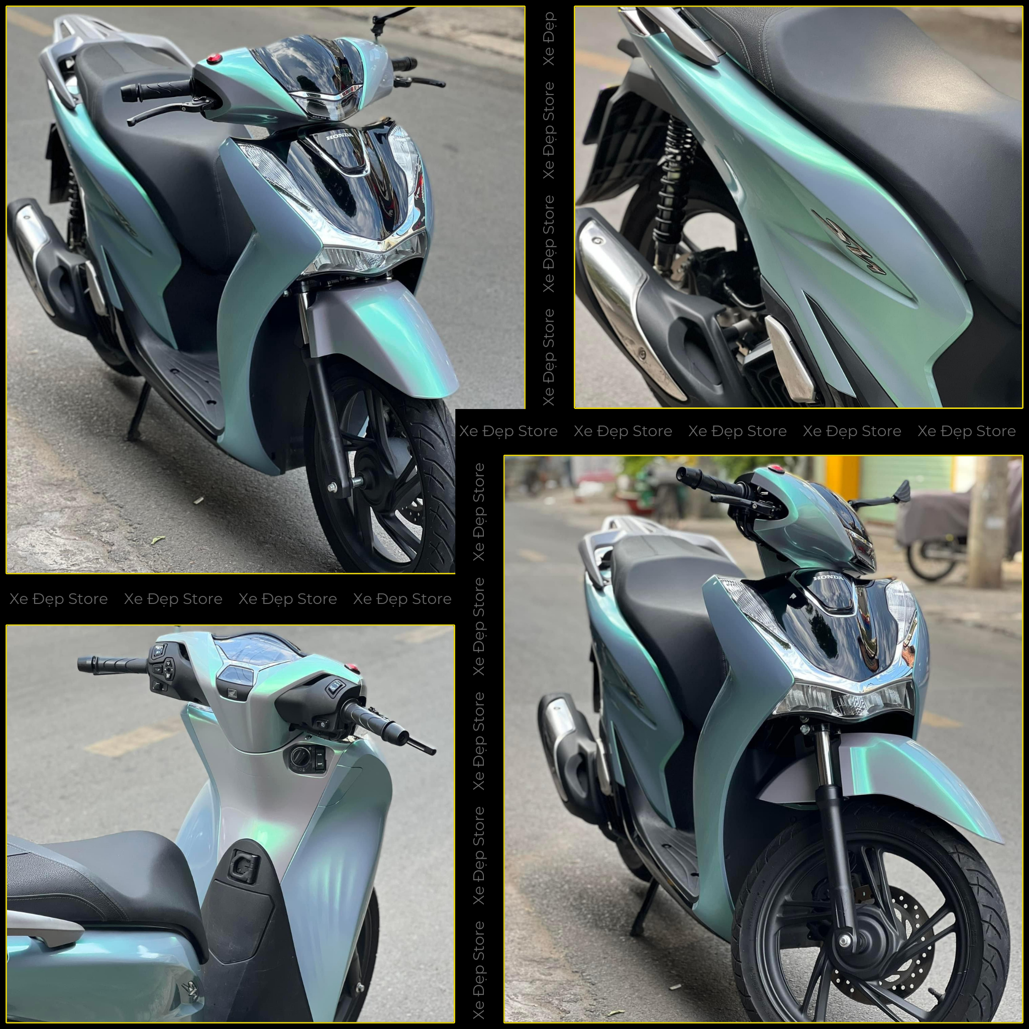 SH 2020 Dán Đổi Màu Xi Măng Ánh Xanh