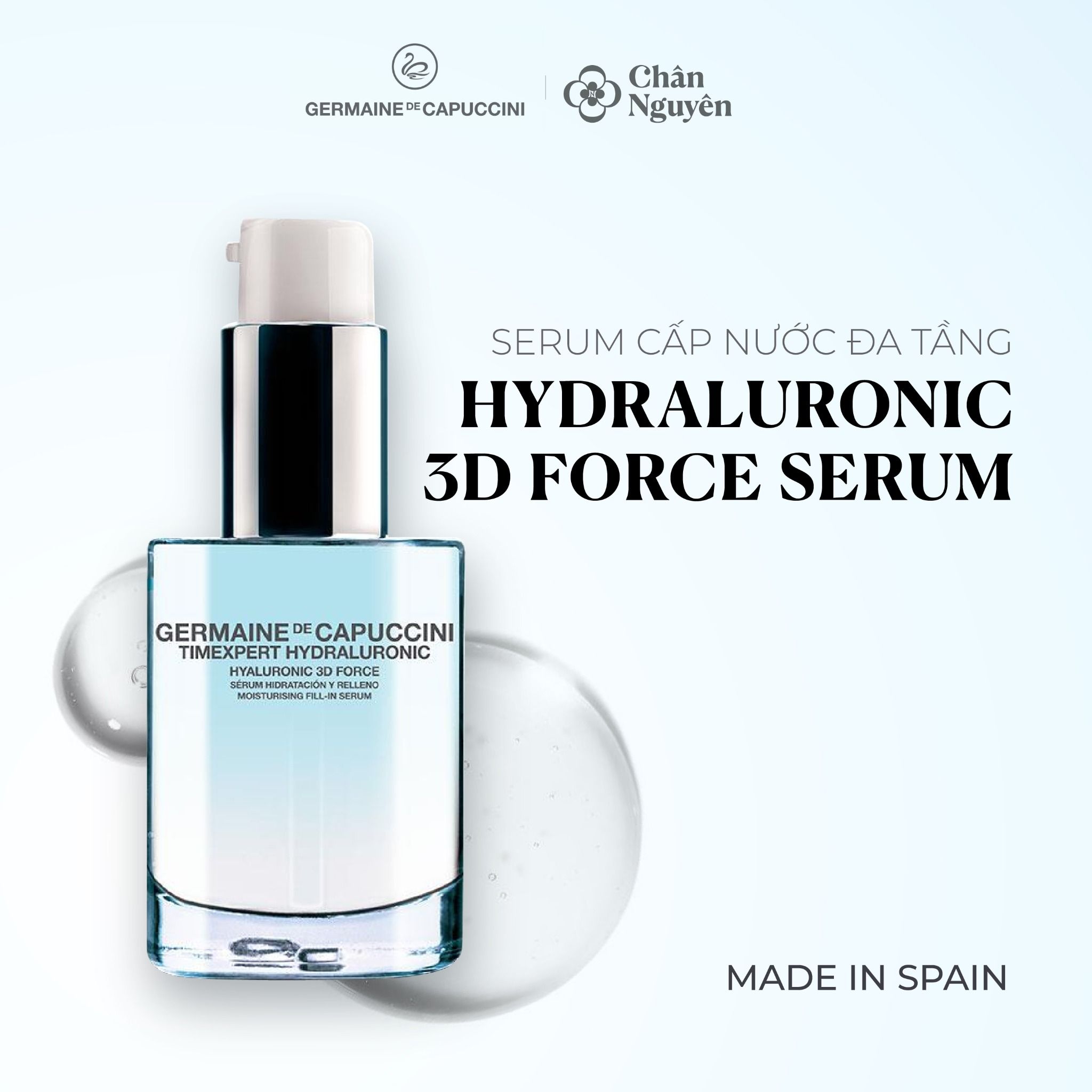  Serum Cấp Nước Đa Tầng Germaine De Capuccini Hydraluronic 3d Force Serum 