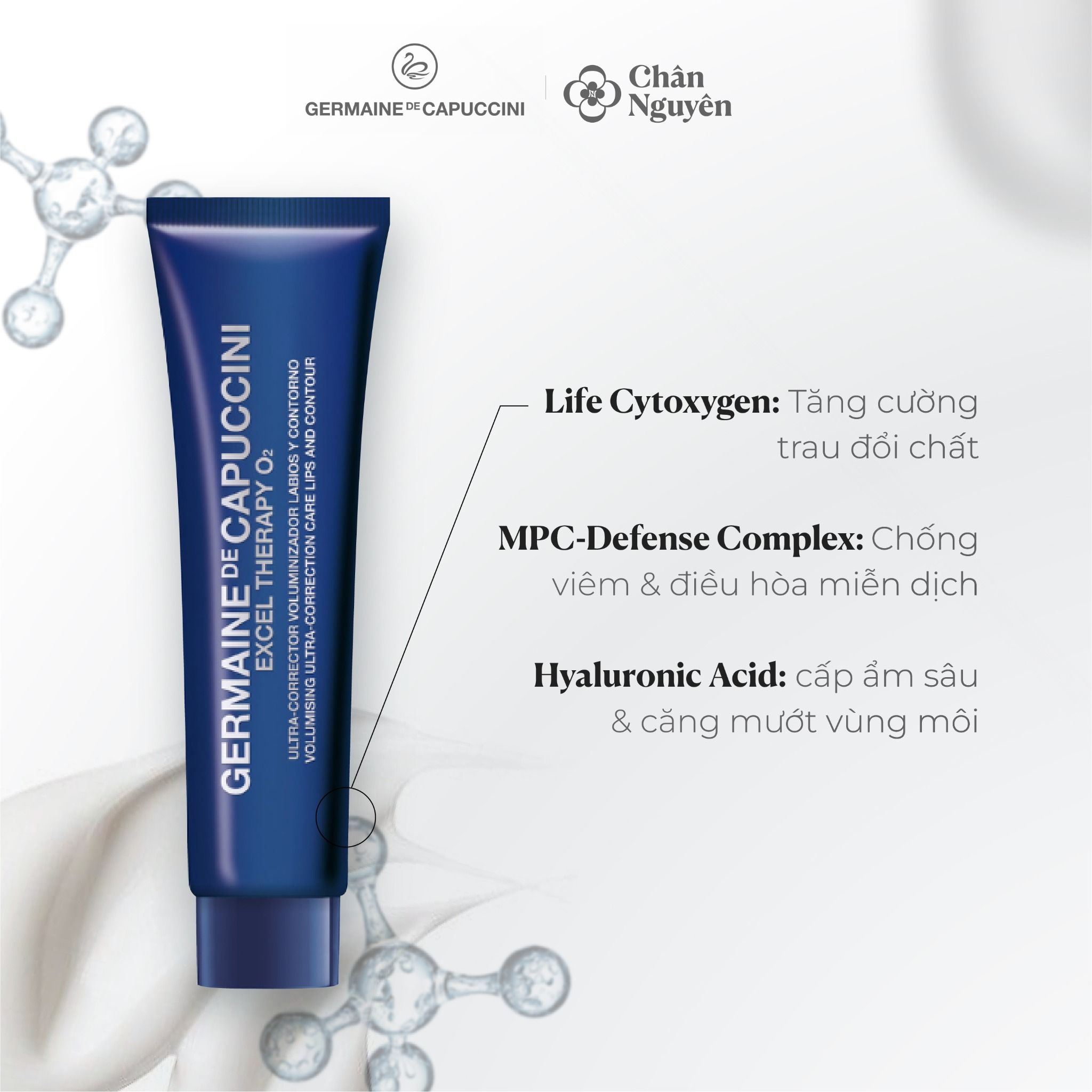  SON DƯỠNG MÔI GERMAINE DE CAPUCCINI VOLUMISING ULTRA CORRECTION CARE LIPS 