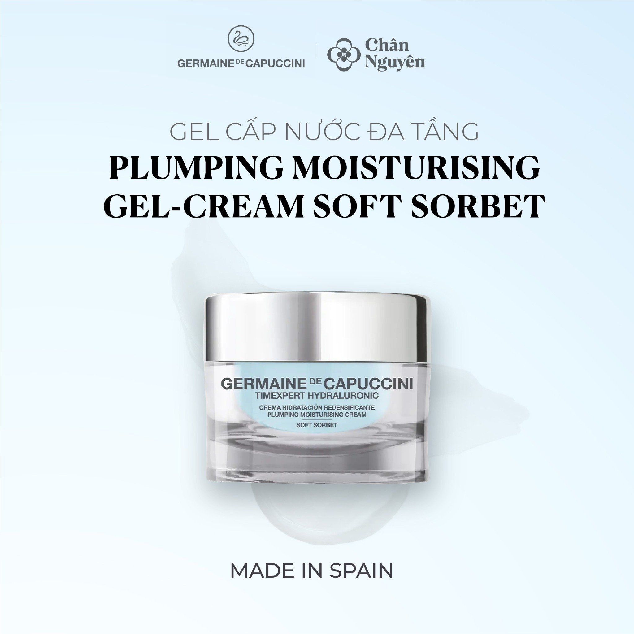 GEL CẤP NƯỚC ĐA TẦNG GERMAINE DE CAPUCCINI PLUMPING MOISTURISING GEL-CREAM - SOFT SORBET