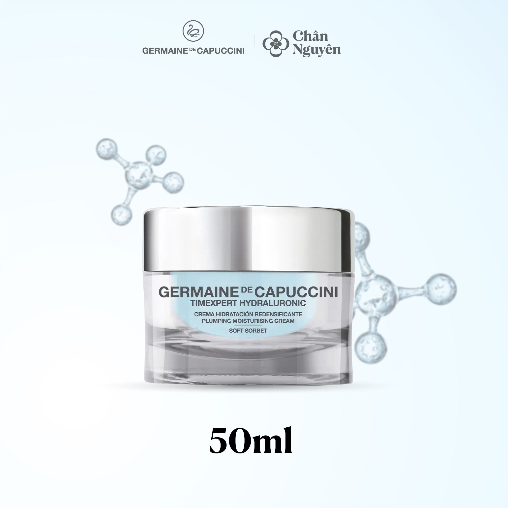 GEL CẤP NƯỚC ĐA TẦNG GERMAINE DE CAPUCCINI PLUMPING MOISTURISING GEL-CREAM - SOFT SORBET
