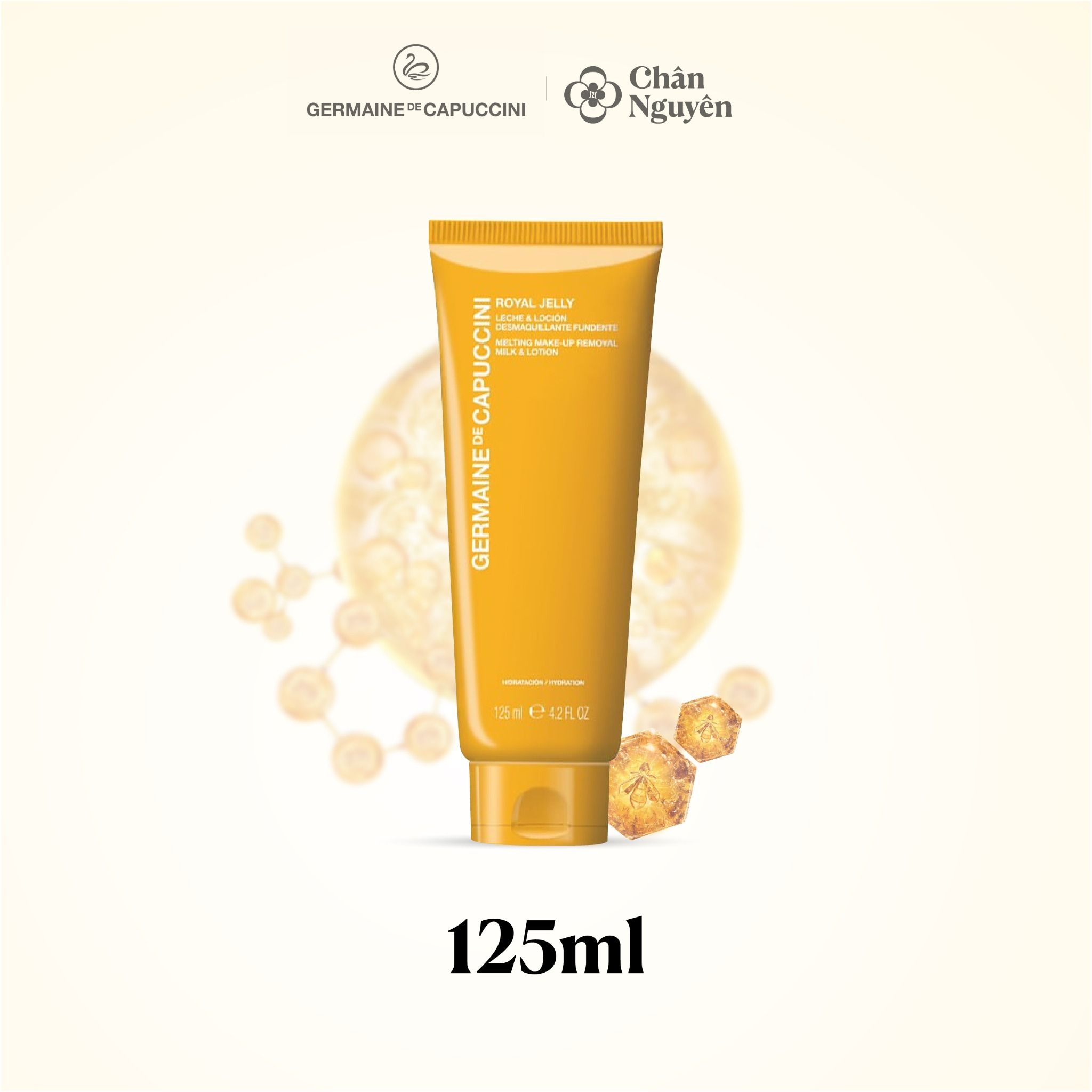 SỮA RỬA MẶT TẨY TRANG GERMAINE DE CAPUCCINI ROYAL JELLY MELTING MAKE UP REMOVER MILK & LOTION