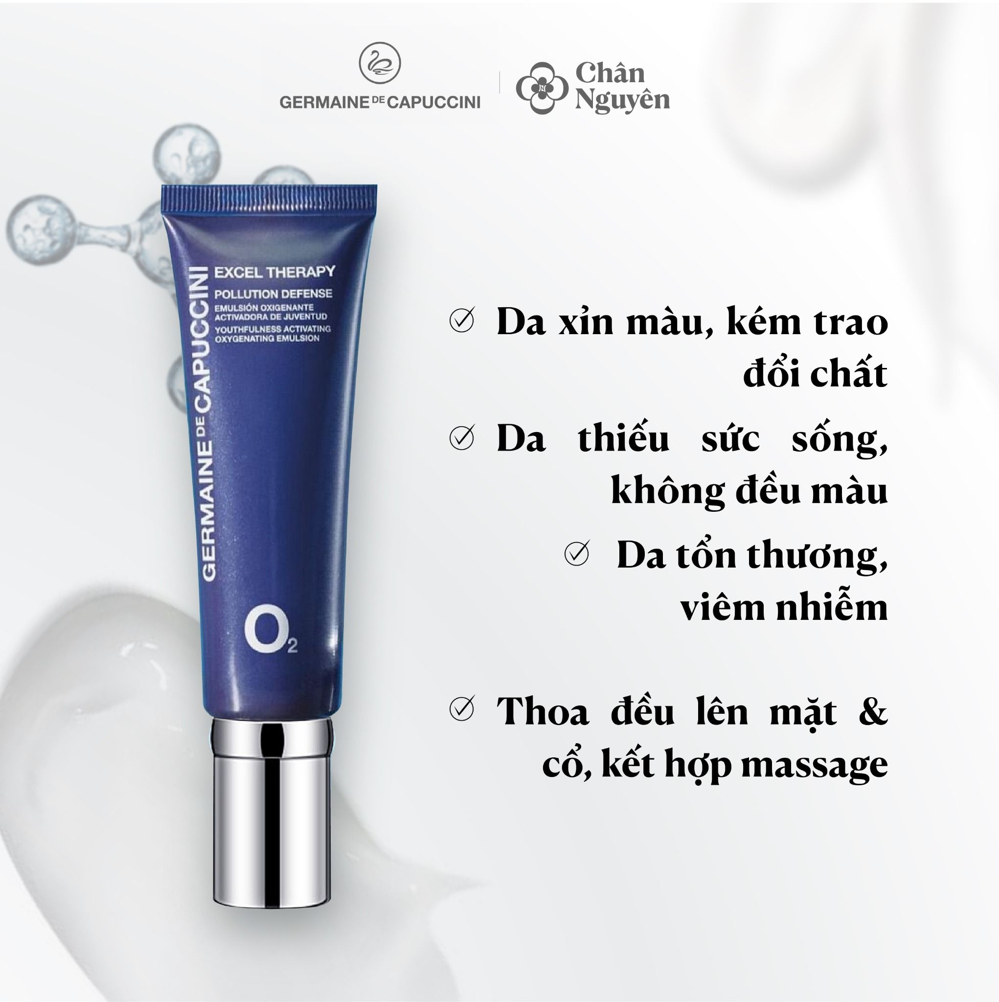  NHŨ TƯƠNG DƯỠNG ẨM GERMAINE DE CAPUCCINI YOUTHFULNESS ACTIVATING OXYGENATING EMULSION 